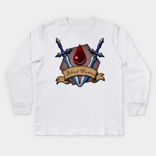 Blood Hunter Logo Kids Long Sleeve T-Shirt